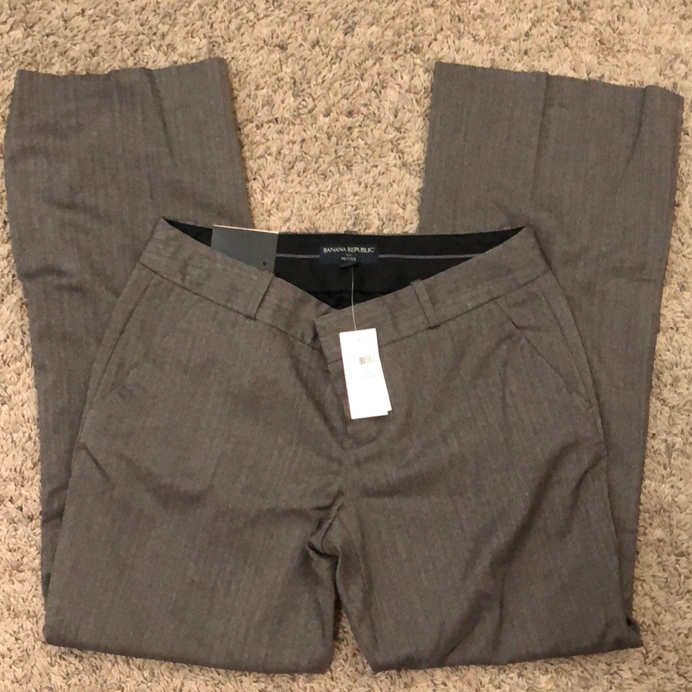 NWT Banana Republic slacks, Martin Fit 8P Grey